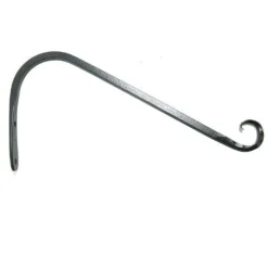 The Hookery Down Curved Hanger Upturn Hook Wild Bird Accessories - Black - 12 In - 12 Pack