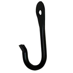 The Hookery Flared End J Hook Wild Bird Accessories - Black - 3 In - 12 Pack