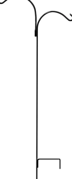 The Hookery Promo Double Shepherd Hook Wild Bird Accessories - Black - 66 In - 6 Pack