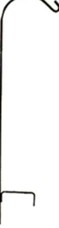 The Hookery Promo Single Shepherd Hook Wild Bird Accessories - Black - 60 In - 6 Pack