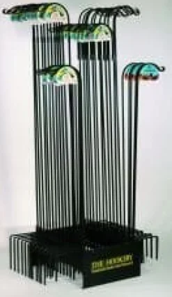 The Hookery Shepherd Hook Display Wild Bird Accessories - Black - 54 Count