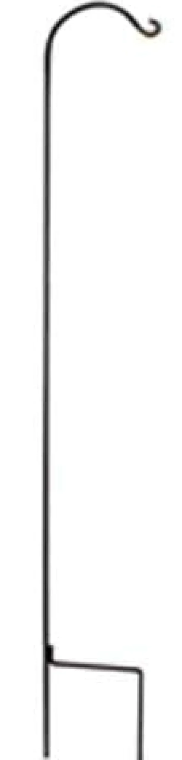 The Hookery Single Square Shepherd Hook Wild Bird Accessories - Black - 90 In - 6 Pack