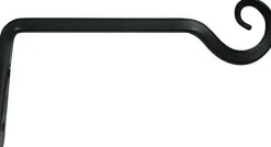 The Hookery Straight Hanger Upturn Hook Wild Bird Accessories - Black - 6 In - 12 Pack
