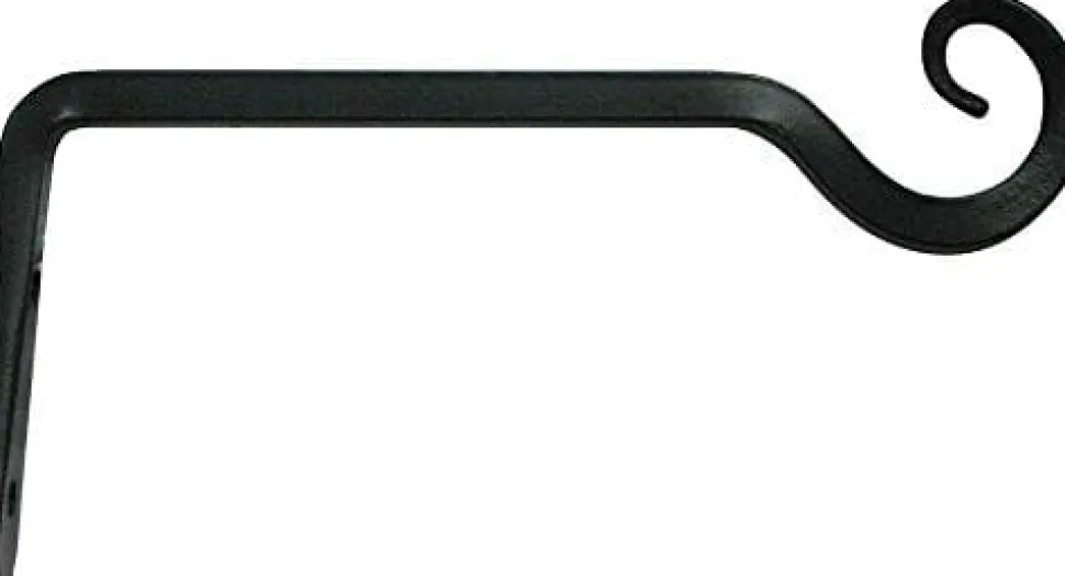 The Hookery Straight Hanger Upturn Hook Wild Bird Accessories - Black - 6 In - 12 Pack
