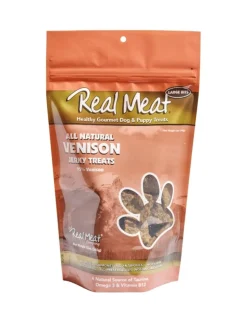 The Real Meat Company Grain Free All Natural Venison Jerky Dog Treats