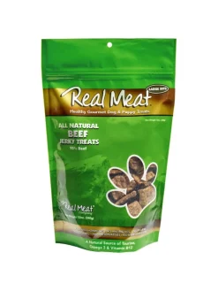 The Real Meat Company Grain Free All Natural Beef Jerky Dog Treats