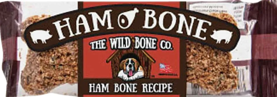 The Wild Bone Co. Ham Bone Recipe Crunchy Dog Treats - 24 ct