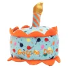 The Worthy Cat Cotcha Day Birthday Cupcake Squeak and Crinkle Plush Cat Toy