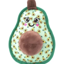 The Worthy Dog Avocado Squeak Nylon and Plush Dog Toy