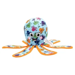 The Worthy Dog Otis Octopus Patterned Squeak Nylon and Plush Dog Toy