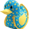 The Worthy Dog Rubber Duck Patterned Squeak Nylon and Plush Dog Toy