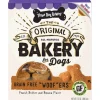 Three Dog Bakery Woofers Grain-Free Soft Baked Cookies Dog Biscuits Treats - Peanut Butter/B - 13 Oz - 6 Pack