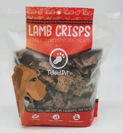 Tickled Pet All Natural Lamb Lung Dog Jerkey Treats - 16 oz Bag