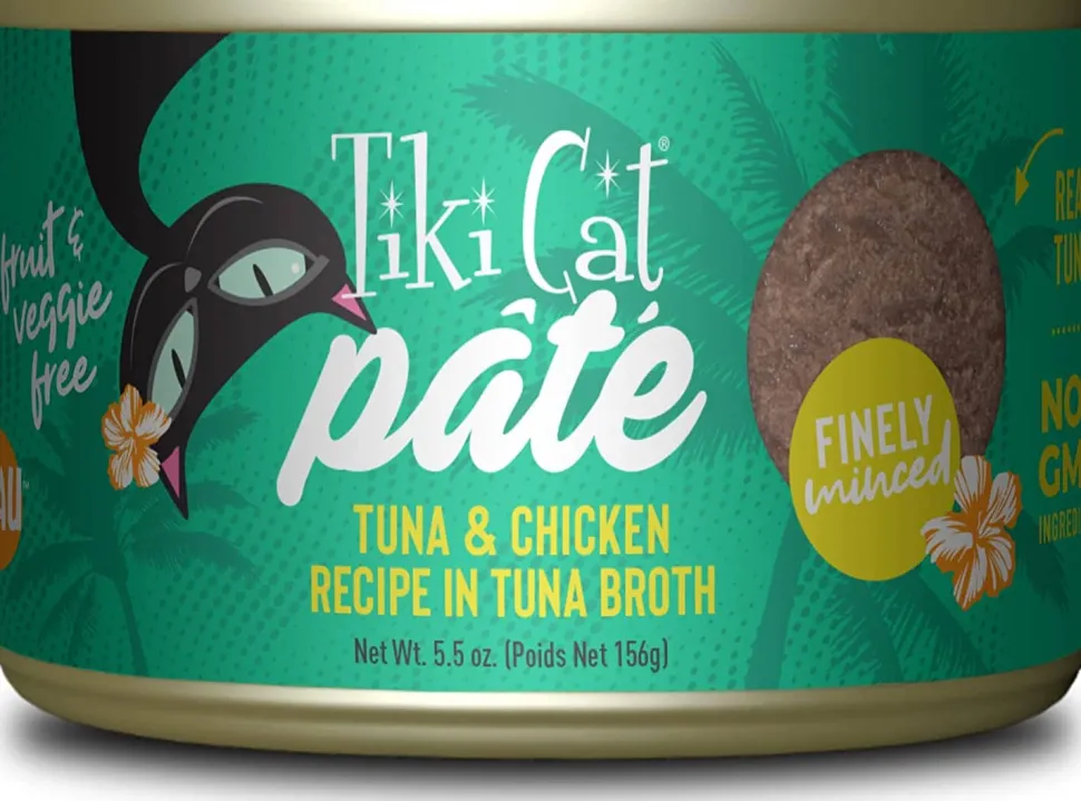 Tiki Cat Ahi Tuna & Chicken Pate Luau Canned Cat Food - 5.5 Oz - Case of 8