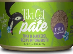 Tiki Cat Ahi Tuna & Mackerel Pate Luau Canned Cat Food - 5.5 Oz - Case of 8