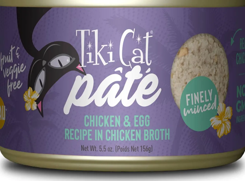 Tiki Cat Chicken w/Egg Pate Luau Canned Cat Food - 5.5 Oz - Case of 8