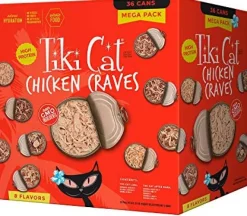 Tiki Cat Fish Favorites Wet Cat Food Mega Pack Canned Cat Food - 3 oz Cans - Case of 24