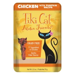 Tiki Cat Grain-Free Aloha Friends Chicken Wet Cat Food in Pouches - 2.5 oz Pouches - Case of 12