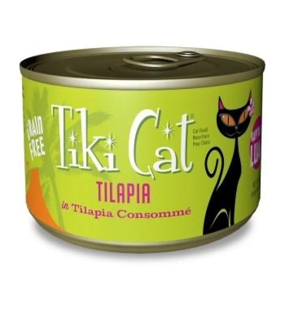 Tiki Cat Kapi Olani Lua Canned Cat Food - Tilapia - Case of 8