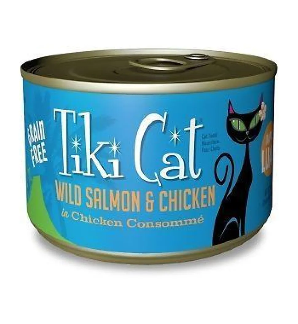 Tiki Cat Napili Lua Canned Cat Food - Salmon with Chicken - Case of 8