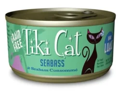 Tiki Cat Oahu Lua Canned Cat Food - Seabass - Case of 12