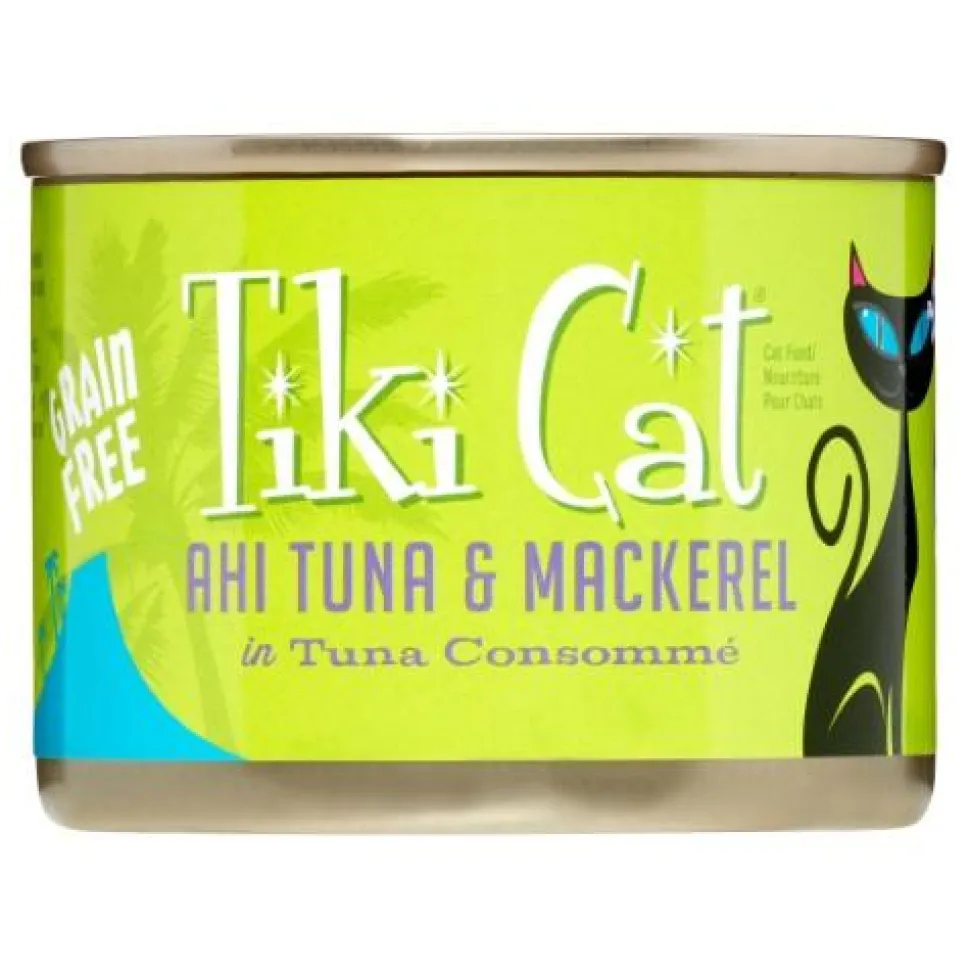Tiki Cat Papeeko Lua Canned Cat Food - Ahi Tuna & Mackeral - Case of 8