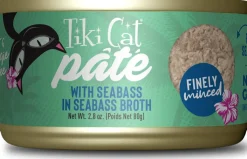 Tiki Cat Seabass Pate Luau Canned Cat Food - 2.8 Oz - Case of 12