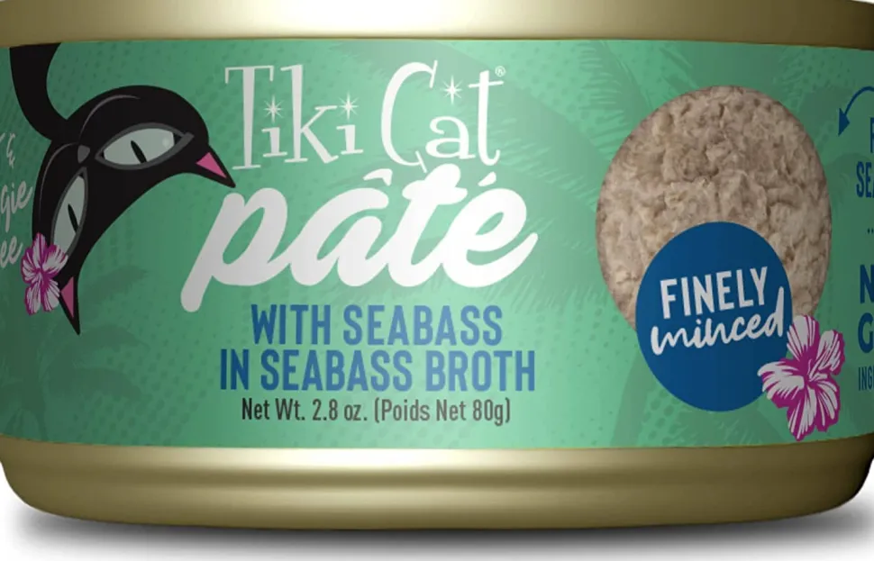 Tiki Cat Seabass Pate Luau Canned Cat Food - 2.8 Oz - Case of 12