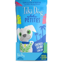 Tiki Dog Aloha Petites Chicken & Salmon Lomi Lomi Dog Food in Pouches - 12/3.5oz Pouches - Case of 12
