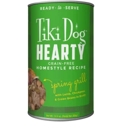 Tiki Dog Hearty Lamb Canned Dog Food - 12.5 oz - Case of 1