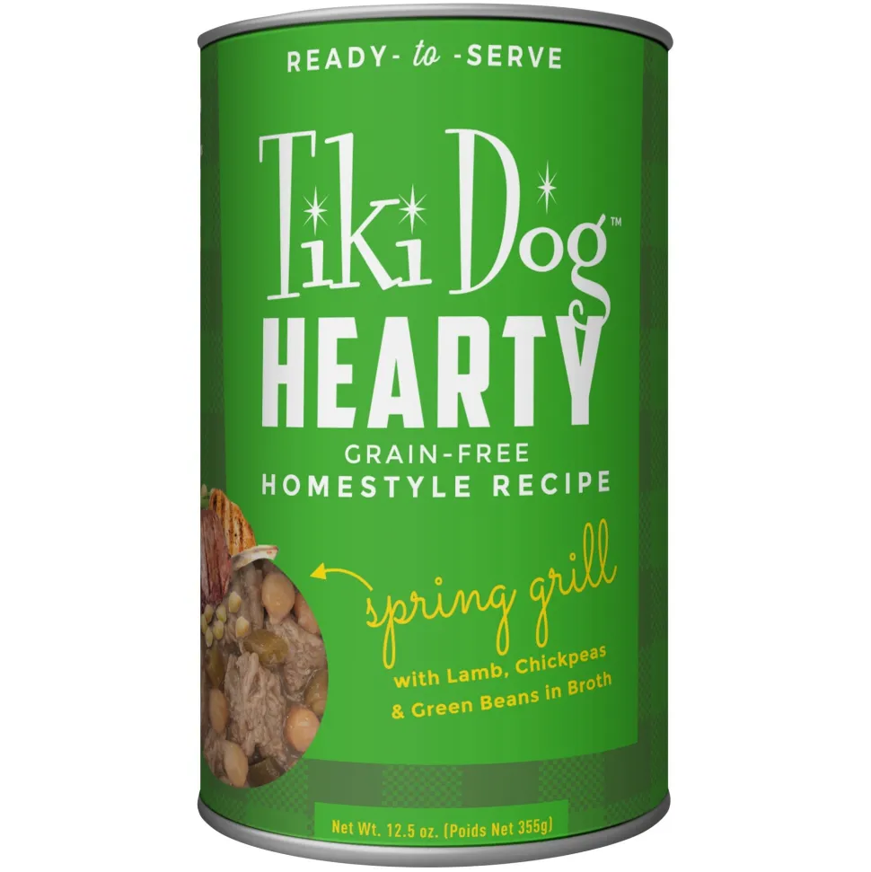 Tiki Dog Hearty Lamb Canned Dog Food - 12.5 oz - Case of 1