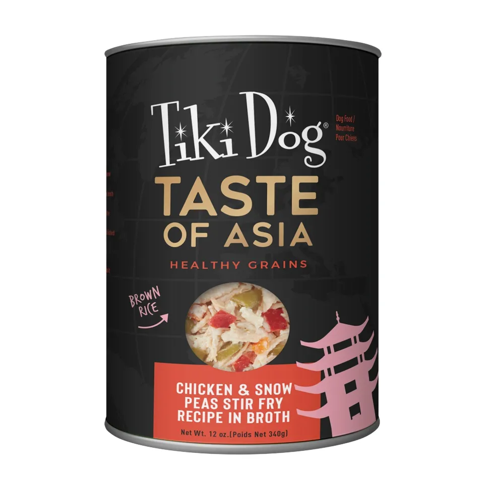 Tiki Dog Taste of the World Asian Stir Fry Canned Dog Food - 12 oz Can - Case of 8