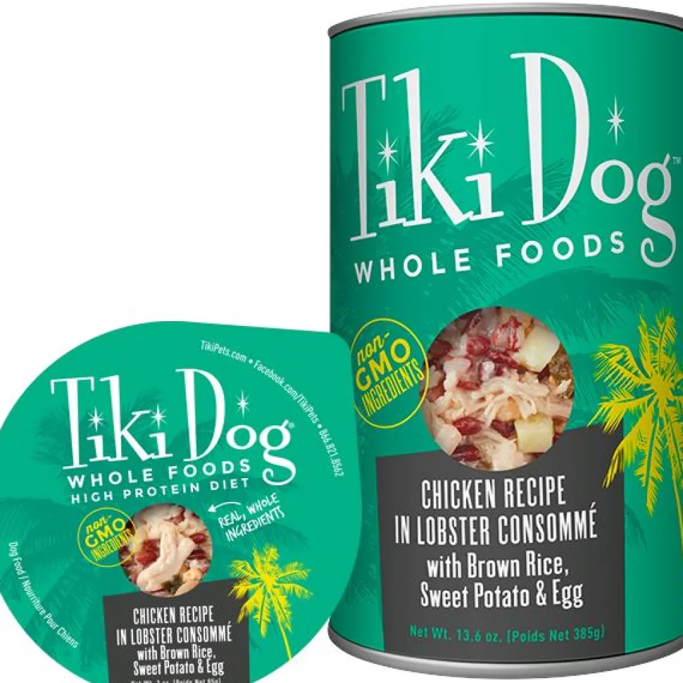 Tiki Dog Whole Foods Chicken / Lobster Consommé Canned Dog Food - 13.6 oz - Case of 1