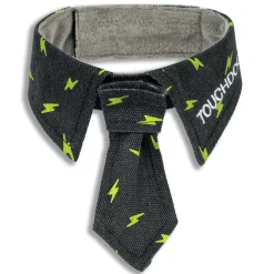 Touchdog ® Black Pattern Easy-Adjustable Velcro Designer Accessory Fashion Dog Necktie
