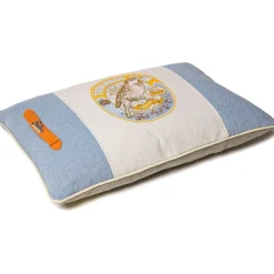 Touchdog ® 'Classical Denim' Original Fade-Printed Plush Pillow Designer Dog Bed