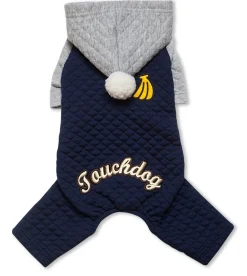 Touchdog ® Designer Quilted Full-Body Hooded Dog Sweater