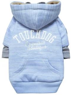 Touchdog ® Hampton Beach Ultra-Soft Blasted Cotton Hooded Dog Sweater