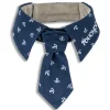 Touchdog ® Navy Pattern Easy-Adjustable Velcro Designer Accessory Fashion Dog Necktie