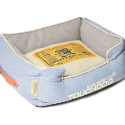 Touchdog ® Original Denim Reversible Designer Rectangular Dog Bed