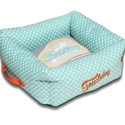 Touchdog ® 'Polka-Striped' Designer Premium Squared Dog Bed