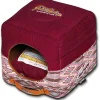 Touchdog ® '70's Vintage-Tribal' 2-in-1 Collapsible Squared Dog and Cat Bed