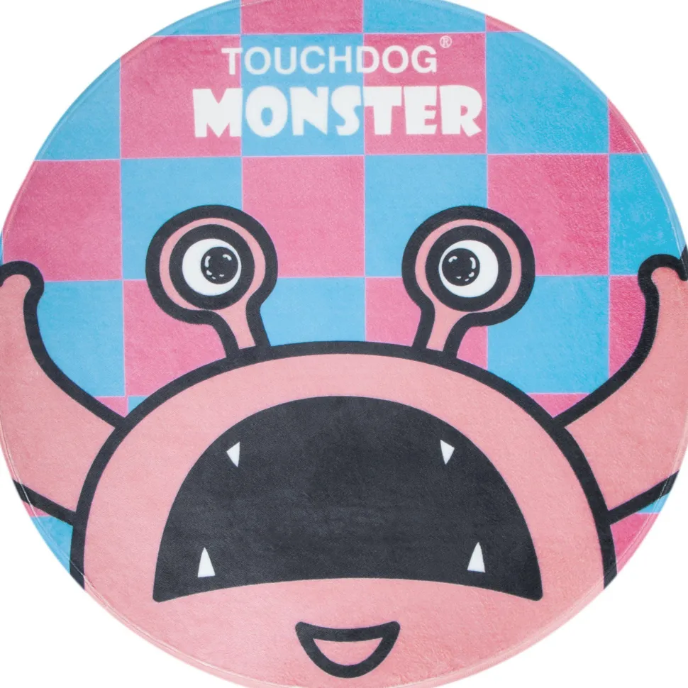 Touchdog Cartoon Up-for-Crabs Monster Rounded Cat and Dog Mat