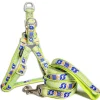 Touchdog 'Chain Printed' Tough Stitched Dog Harness and Leash