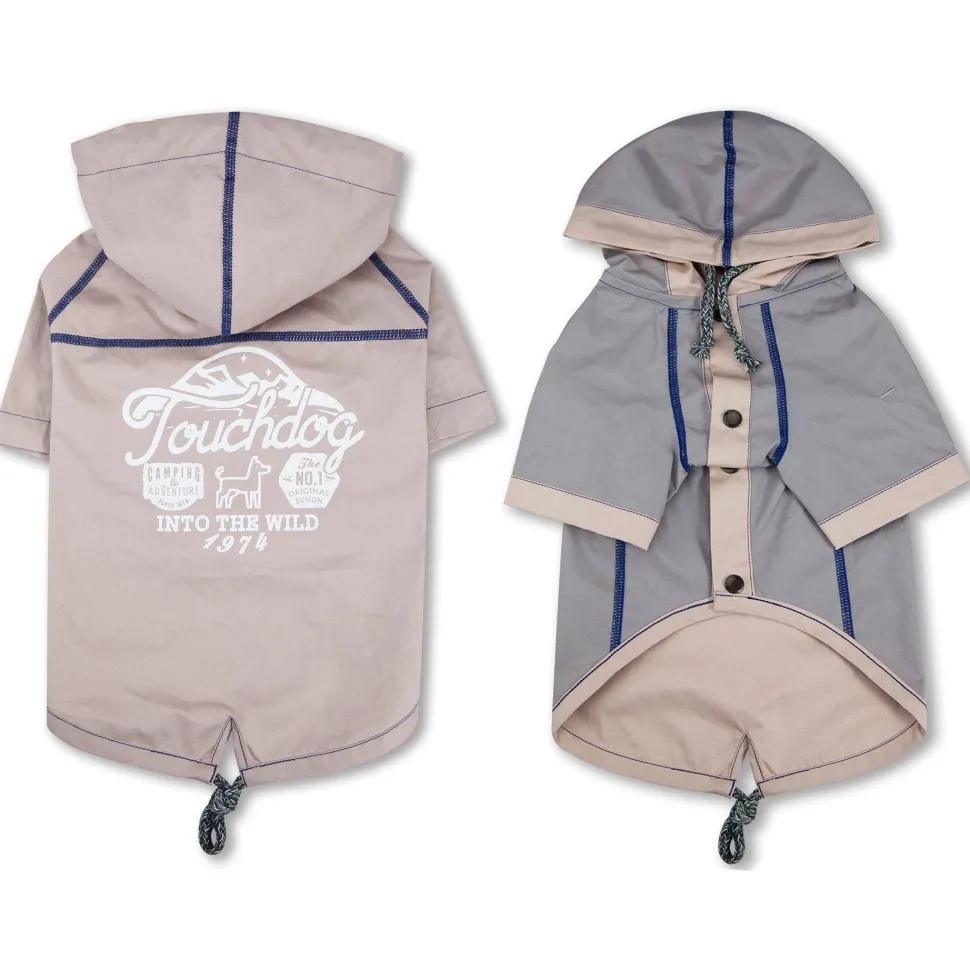 Touchdog 'Cloudburst' Reversible Fashion Waterproof Dog Raincoat