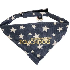 Touchdog Designer Hook-and-Loop Pet Bandana - Blue