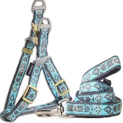 Touchdog 'Shape Patterned' Tough Stitched Dog Harness and Leash