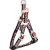 Touchdog Tough Stitched Durable Embroidered Leash and Harness - Black