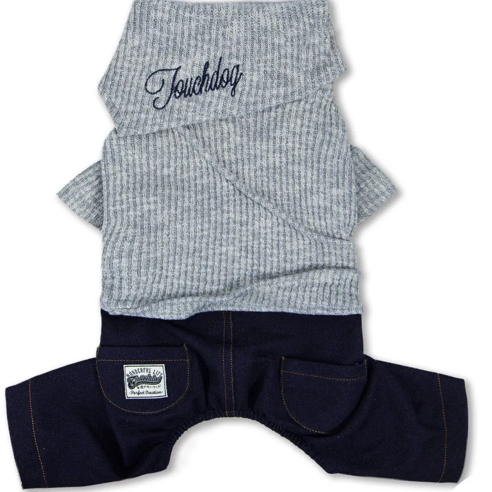 Touchdog Vogue Neck-Wrap Full Body Fashion Dog Sweater Outfit