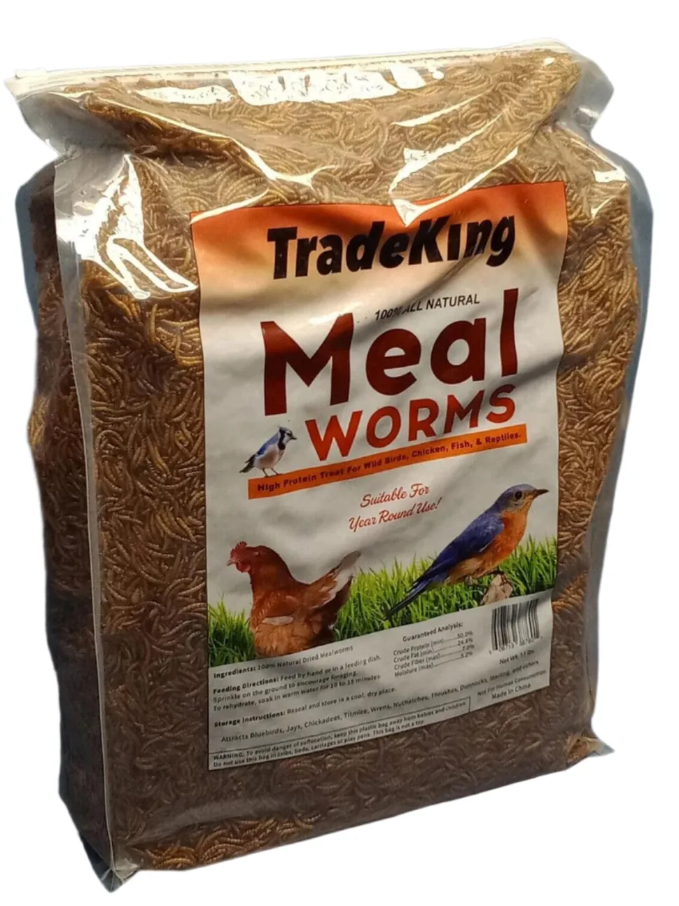 Tradeking Tradeking Dried Mealworms Wild Bird Food - 11 Lb