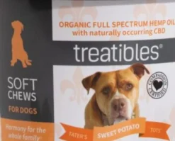 Treatibles Introductory Size Villalobos Canine Soft Chews (12 ct) Pouch 3mg CBD Soft Chew Cat Supplement